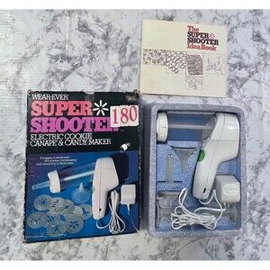 VTG Wear Ever Super Shooter 180 Electric Cookie Canape Candy Maker PS7204 TESTED
